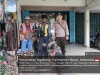 Bangun Kedekatan dengan Masyarakat, Personel Polsek Ngabang Sambangi Tukang Ojek dan Parkir Saat Patroli Siang