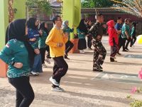 Danramil Sungai Pinyuh Dukung Gerakan Hidup Sehat Melalui Semarak Prolanis HUT BPJS Kesehatan ke-58