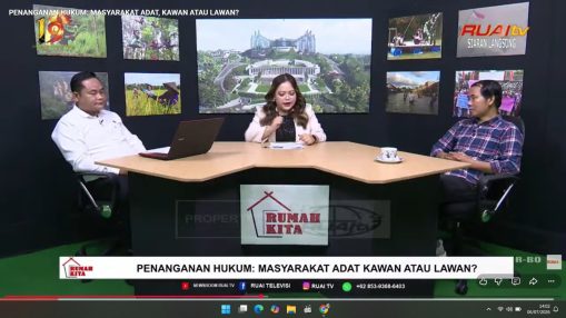 Talkshow Ruai TV, Dirkrimum Polda Kalbar Bahas Penegakan Hukum dan Masyarakat Adat