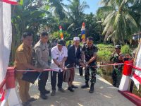 Program Presiden RI Kembali Wujudkan Harapan Warga, Jembatan Komposit di Bakau Besar Darat Rampung Dibangun