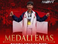 Atlet Taekwondo Kalbar Riyadh Arkaan Ziqri Raih Emas di MBW Internasional 2026 Malaysia