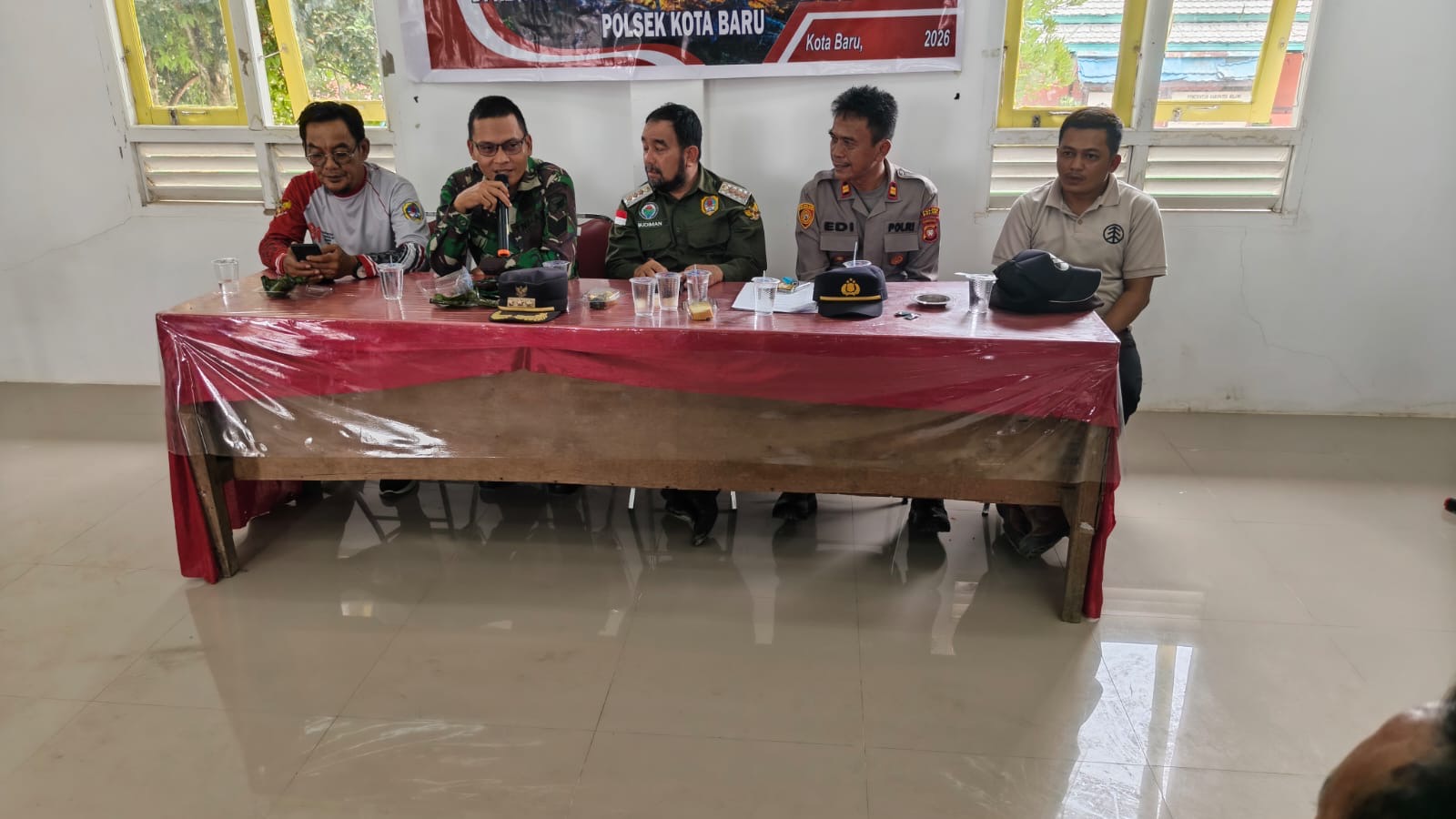 Polsek Kota Baru Hadiri Rakor Penanggulangan Karhutla di Kecamatan Tanah Pinoh