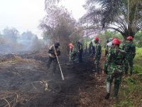 Asap Mulai Membubung, TNI Bersama Tim Gabungan Langsung Kepung Titik Api di Mempawah