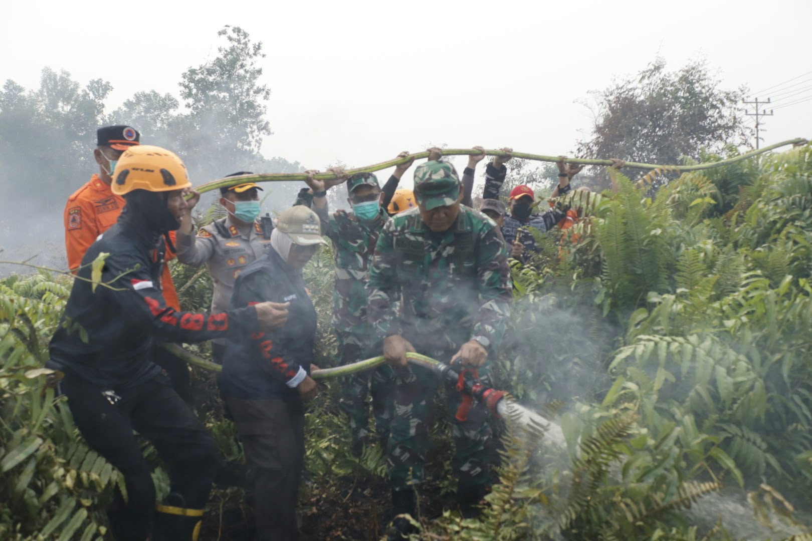Perkuat Pasukan yang Telah Bergerak, Kodim Mempawah Bersama Lintas Sektoral Tingkatkan Kesiapsiagaan Hadapi Karhutla