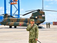 Chinook CH-47 Jepang Uji Terbang di Kalbar, Dandim Mempawah Pantau Langsung Dukungan Penanganan Karhutla