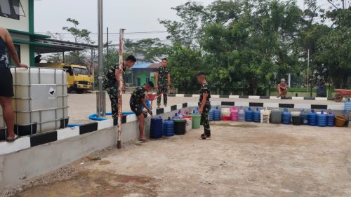 Kemarau Panjang, Kodim 1201/Mempawah Perluas Penyaluran Air Bersih