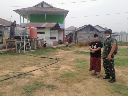 Krisis Air Bersih, Kodim 1201/Mempawah Gerak Cepat Bantu Ponpes Al Qomar