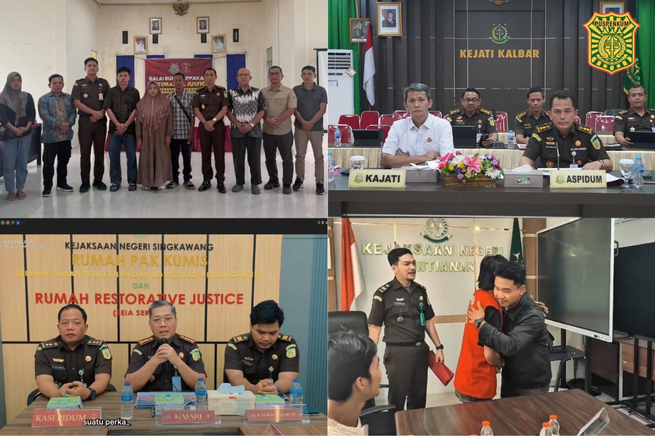 KAJATI KALBAR SETUJUI EMPAT PERMOHONAN MEKANISME KEADILAN RESTORATIF (MKR)