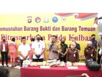 Pemusnahan Barang Bukti Narkoba, Polda Kalbar Musnahkan Sabu dan Ganja