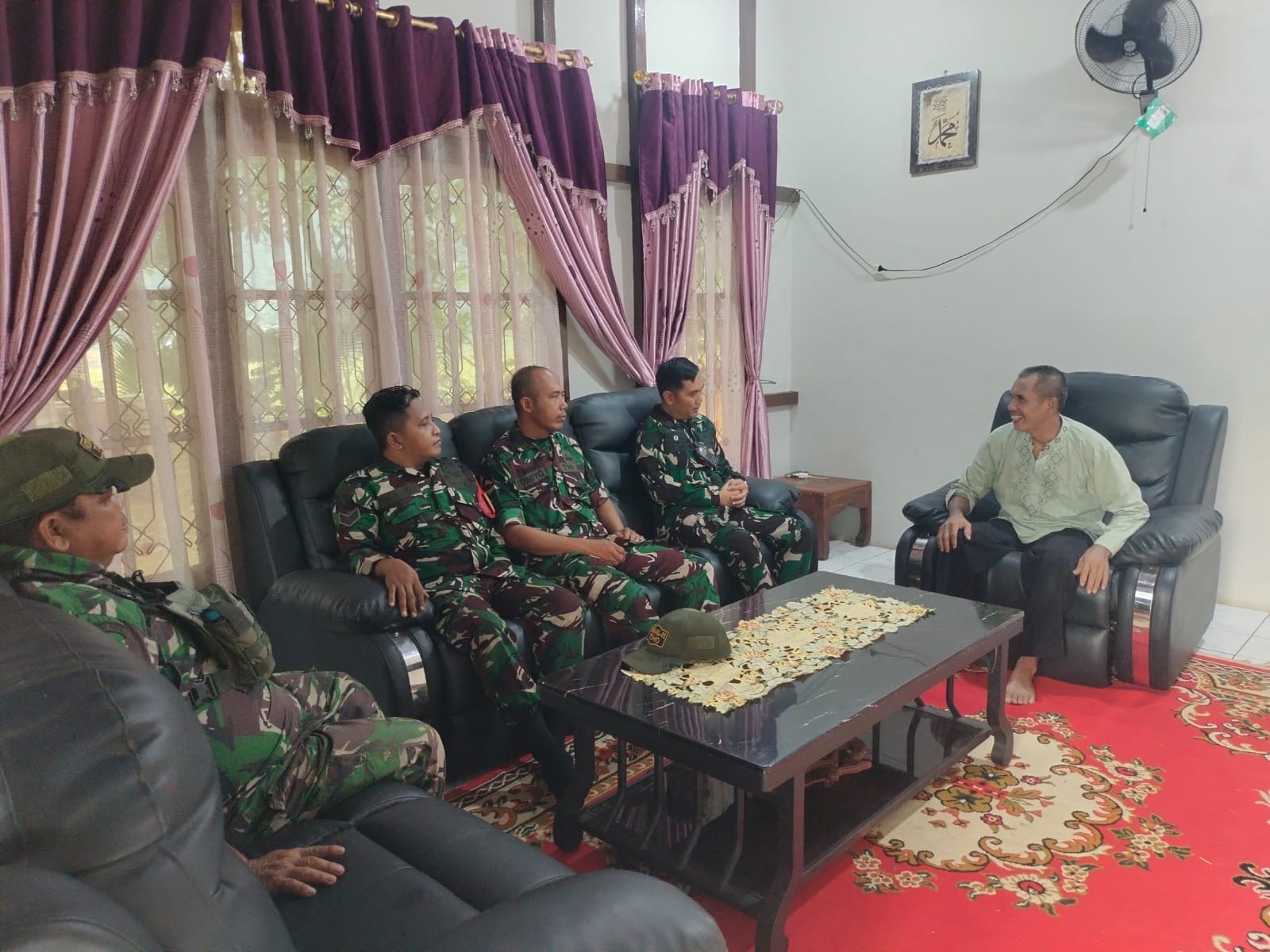Sambut HUT TNI ke-81, Koramil Toho Pererat Silaturahmi Lewat Anjangsana