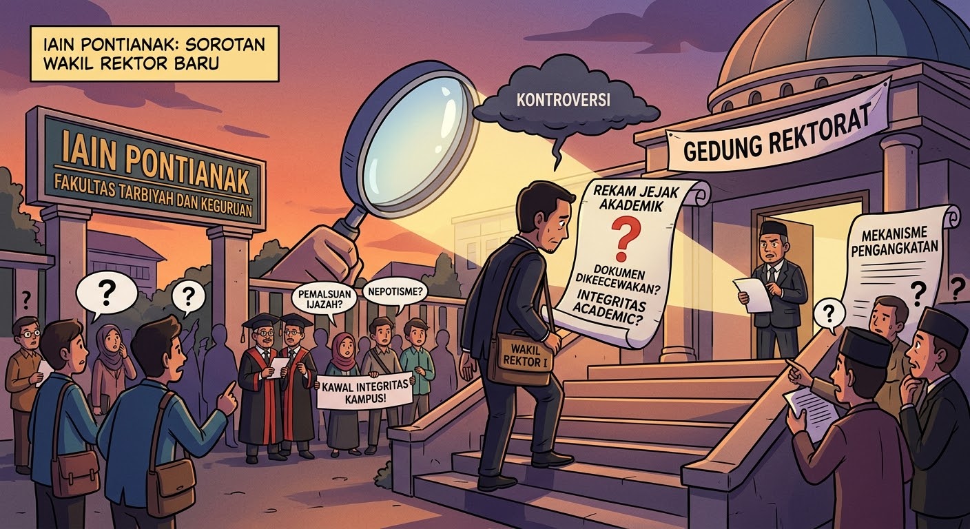 Rektor IAIN Pontianak mementingkan nepotisme daripada moral akademik