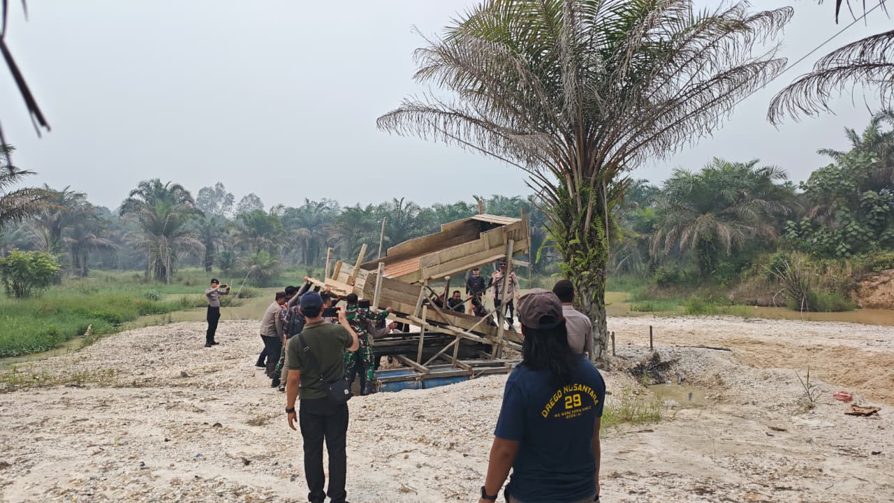 Polisi Tindak PETI di Desa Tebedak, Aktivitas Sudah Berhenti