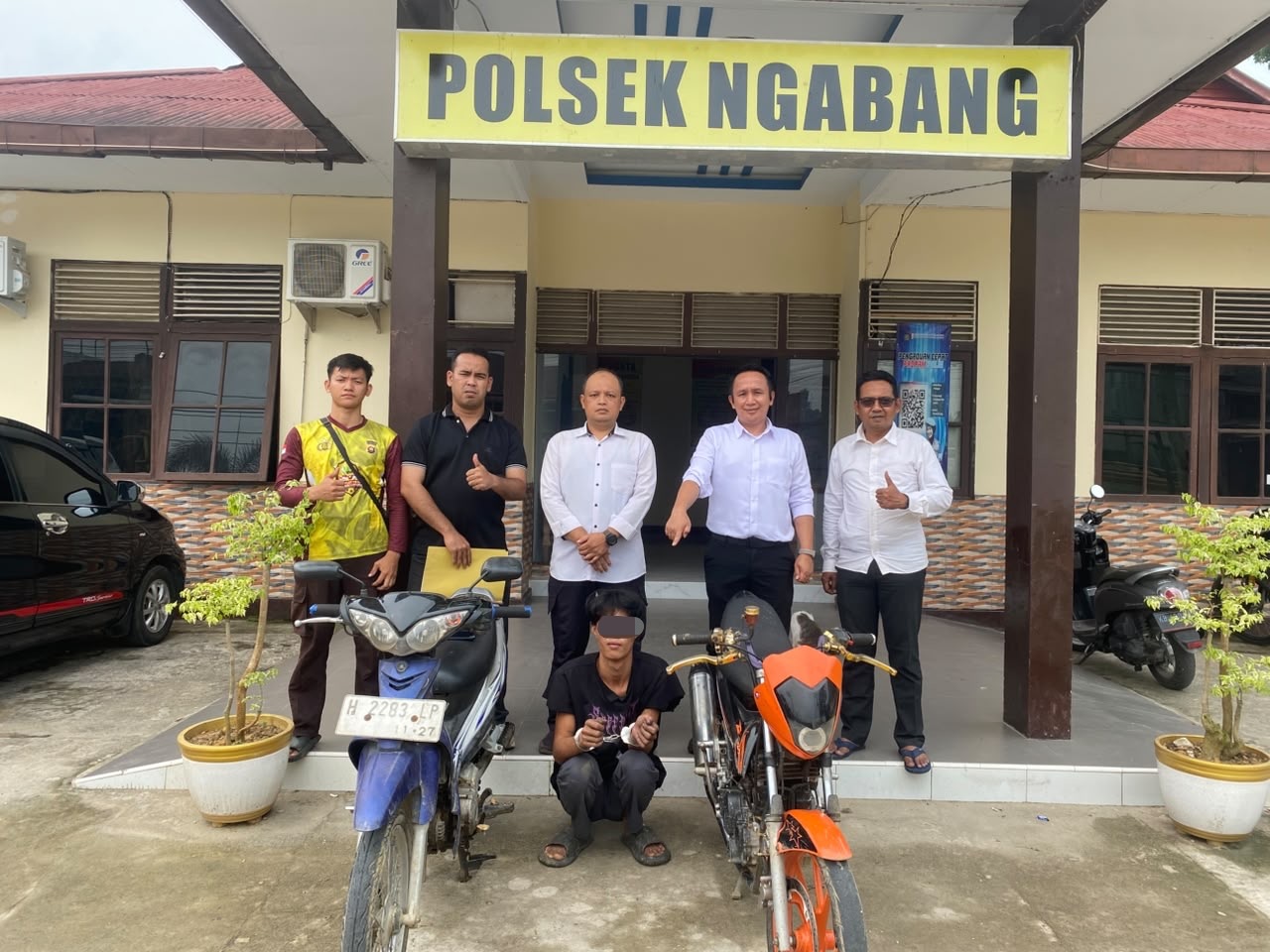 Gerak Cepat Unit Reskeim Polsek Ngabang! Kurang dari 1×24 Jam, Terduga Pelaku Curanmor di Landak Berhasil Diamankan